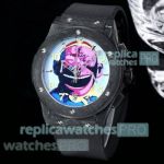 Copy Hublot Classic Fusion Quartz Watches Carbotech Men 42mm